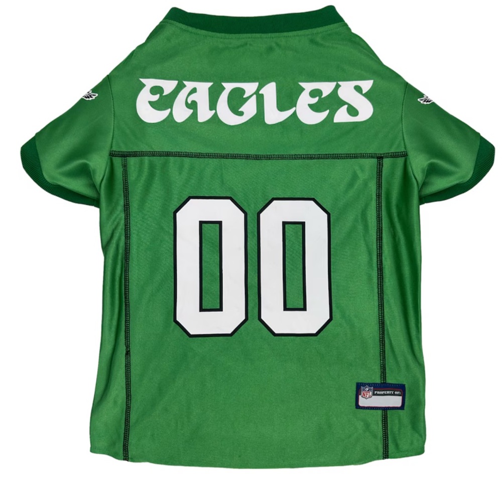 Philadelphia Eagles Kelly Green Throwback Pet Jersey - Picture 2 of 7